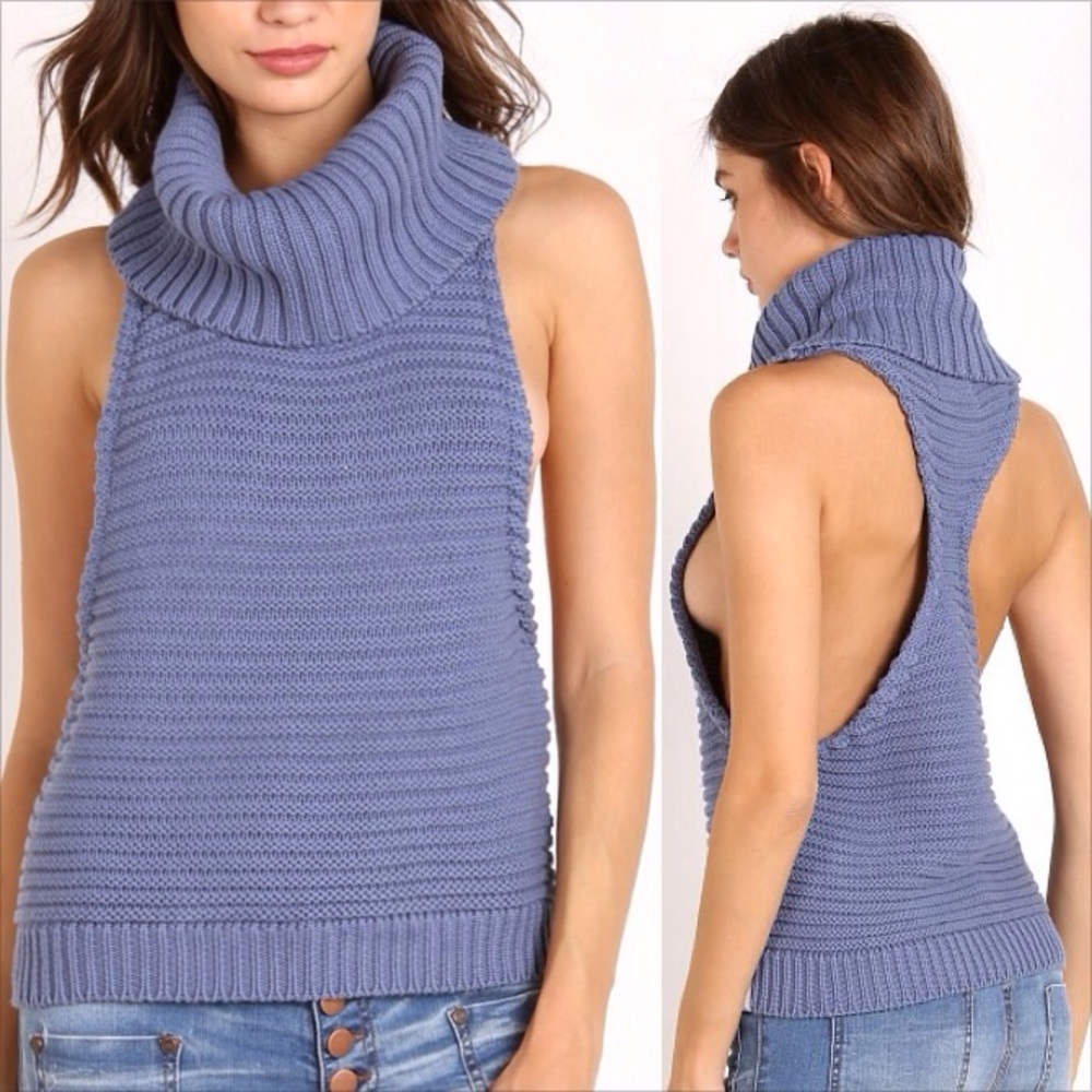 One Teaspoon Parisienne Nights Sleeveless Sweater Knit Vest